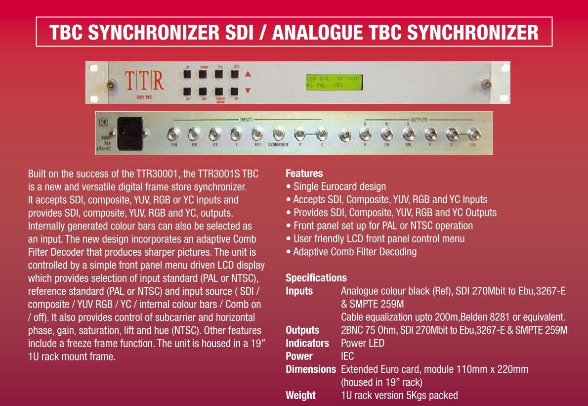 TBC SDI SYNC